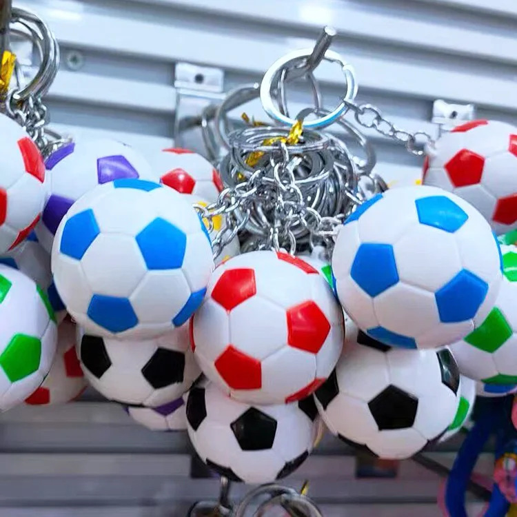 2022 Qatar Cheap Hot Sale Soccer Key Ring Metal Car Keyholder Football