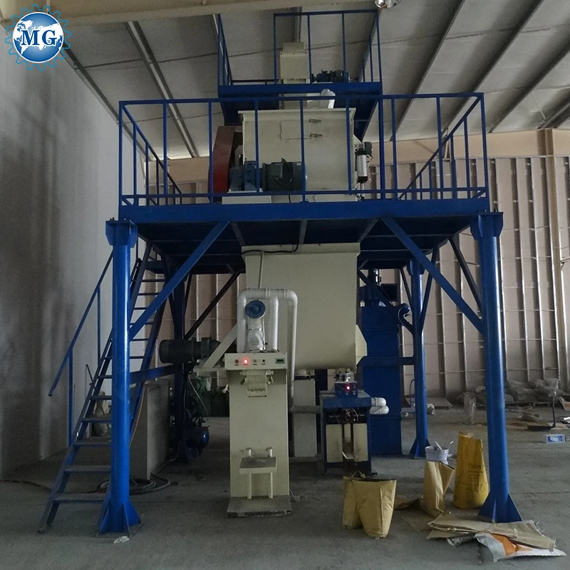Semi Automatic Dry Mortar Production Line 5 T/H Dry Mortar Mixing Equipment