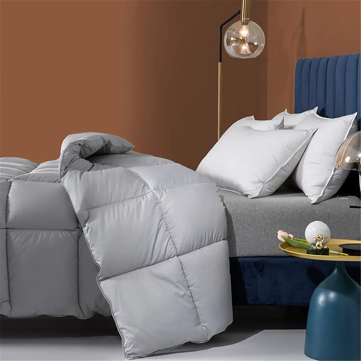 Warm Duck Down Duvet Inner Luxury Goose Feather Comforter Bedding Quilt Insert for Home Hotel