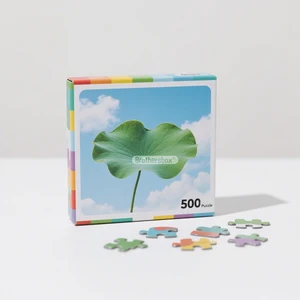 Customize Personalized 500/1000/2000 Jigsaw Puzzles Lotus Leaf Landscape Painting Custom-printed Jigsaw Puzzle