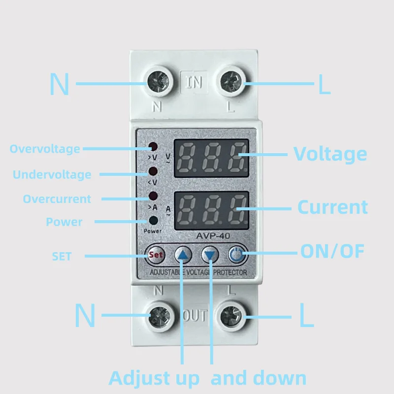 8-year Source Manufacturer Provides AVP-40 Voltage Protectors Self Resetting Adjustable Voltage and Current Protector