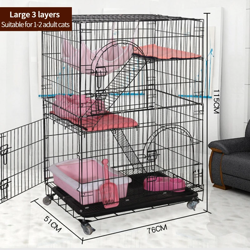 3 layer cat cage hotsell for sale