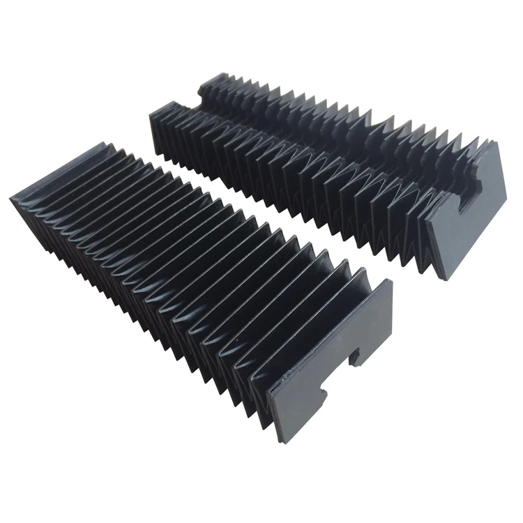 Flexible Guard Shield Rubber Bellows Dust Cover Cnc Flexible Flat Bellows