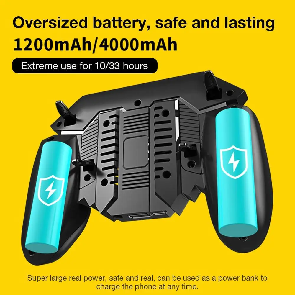 Newest  AK77 Mobile Game Controller  Cooling Fan Gamepad Game Joystick Trigger for Pubg Grip Controller