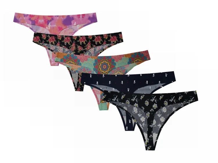Women String Women Printing G-strings And Thongs For Women Low Waist Womens ...