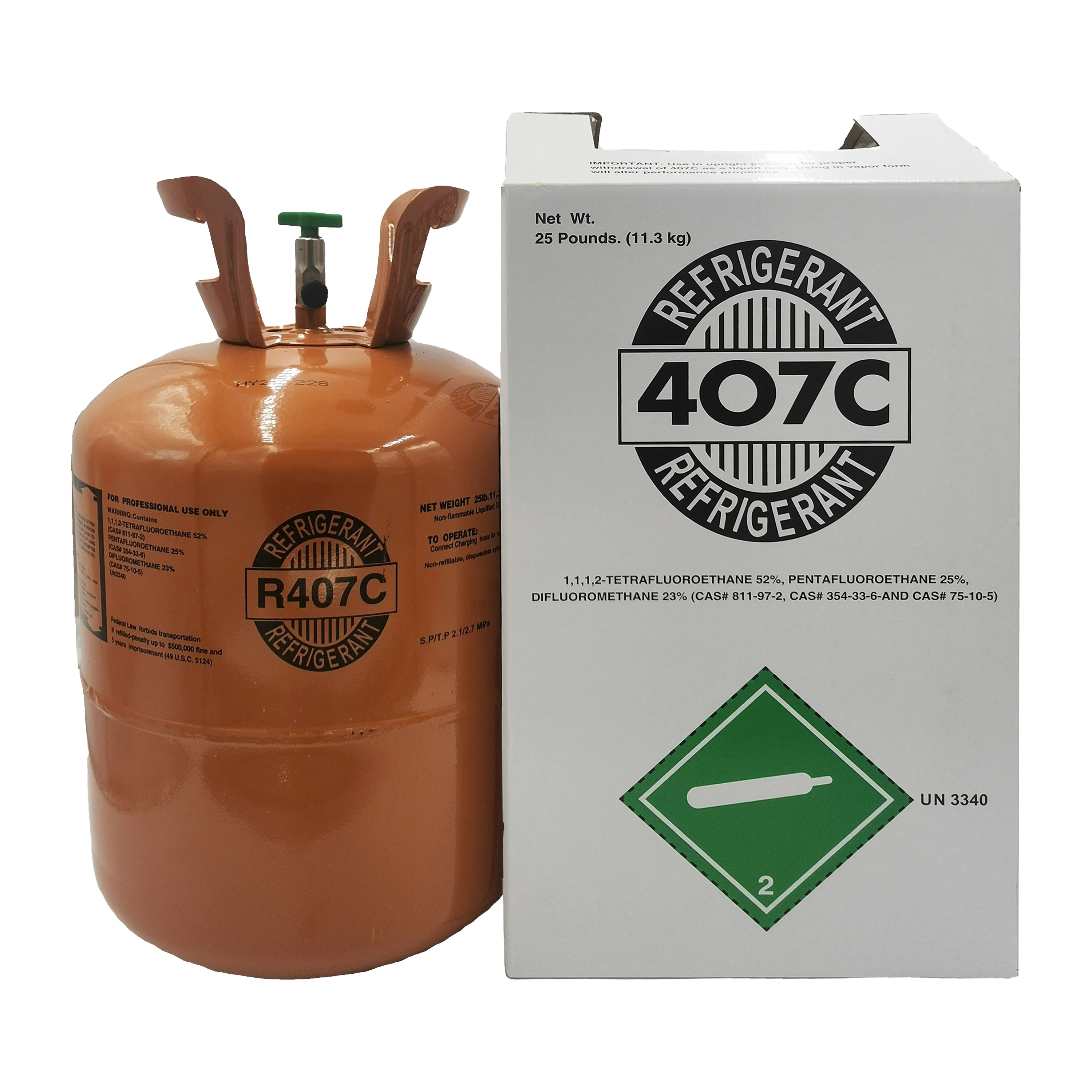 R407c R134a Gas Refrigerant 11.3kg Disposable Cylinder Best Price - Buy ...