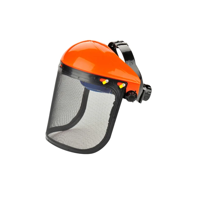 Transparent Flip up Headgear Steel Mash Visor Protective Face Shield for  Garden Forestry Working