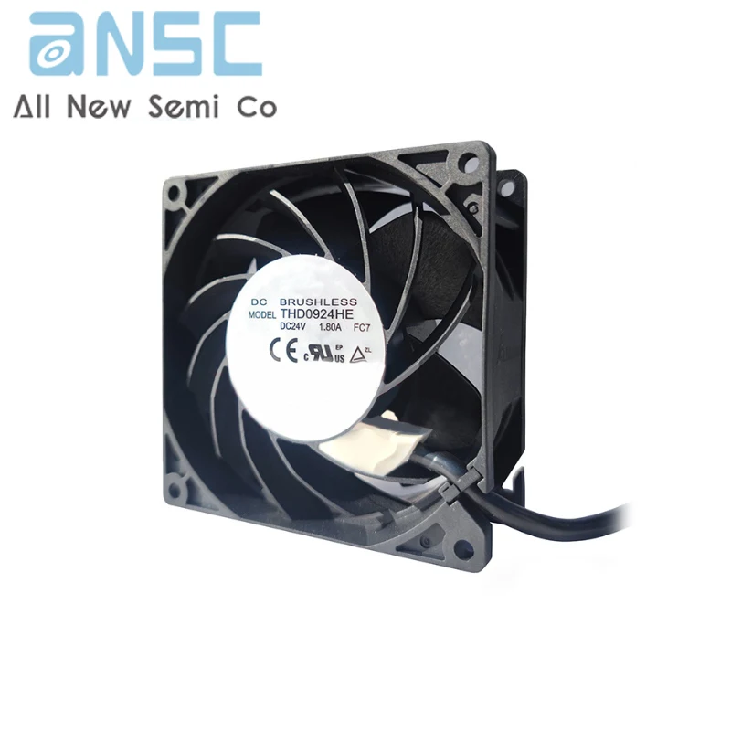 Original Axial Flow Fan THD0924HE-FC7 24V 1.8A Industrial DC Frequency Converter Cooling Fan