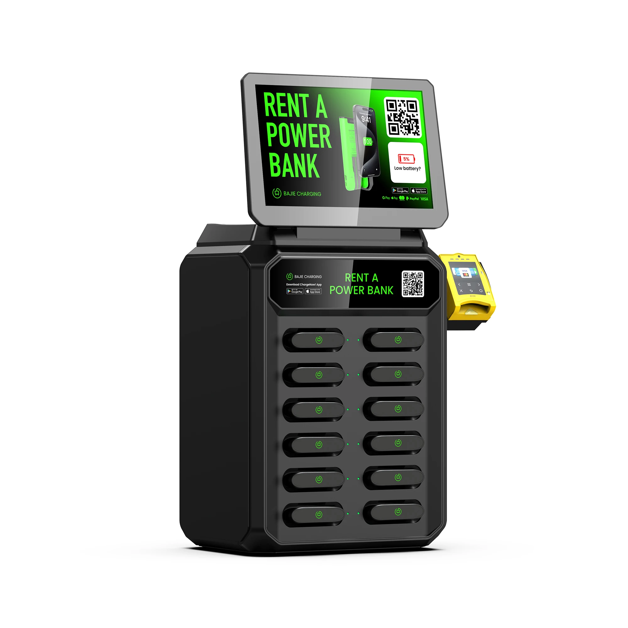 2024 New Trends Share Power Bank Station Rental Kiosk Phone Share Battery Charger