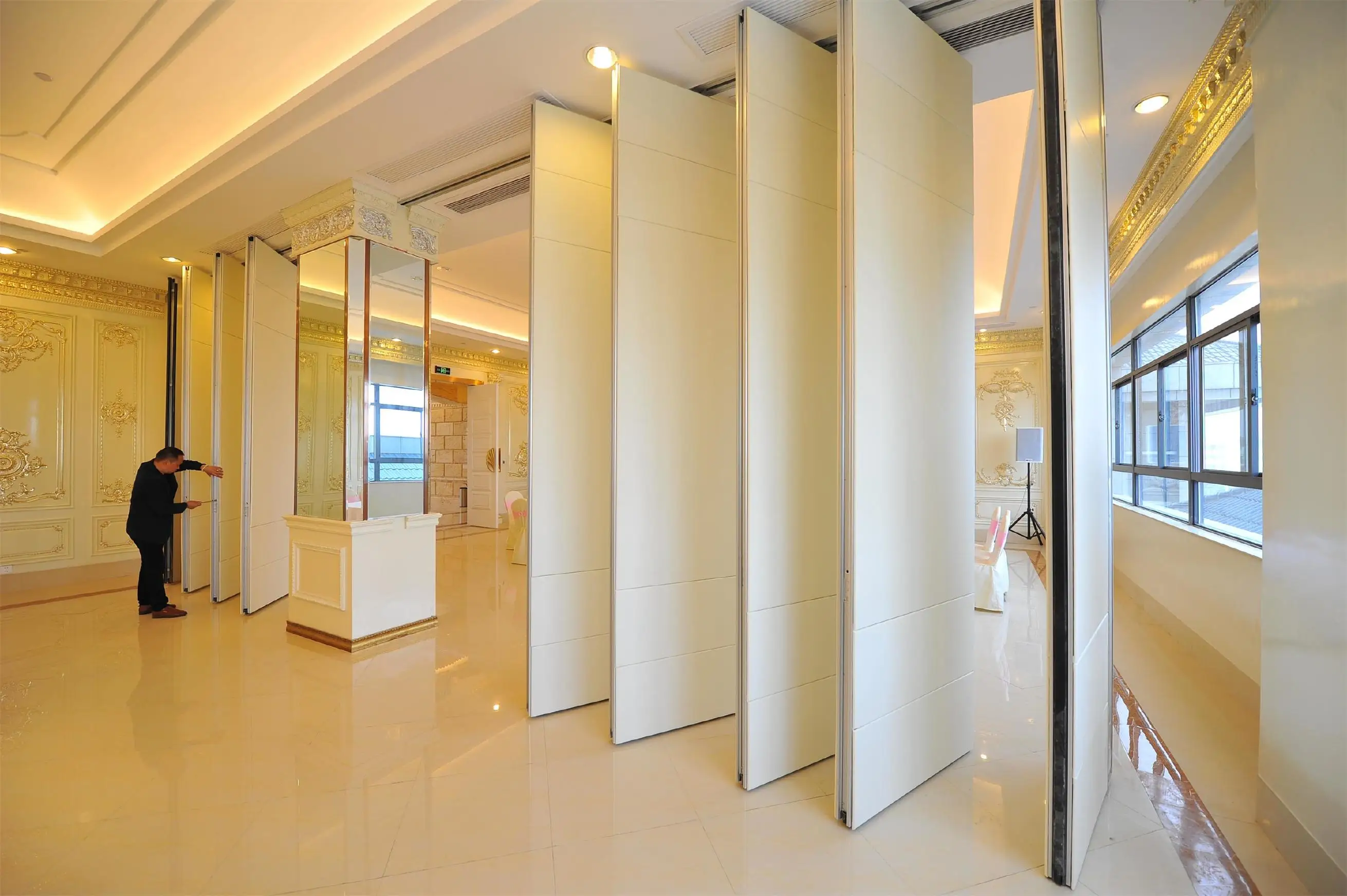 Sliding Operable Wall Folding MDF Partition Wall Office Room Partition Moveable Partition Wall