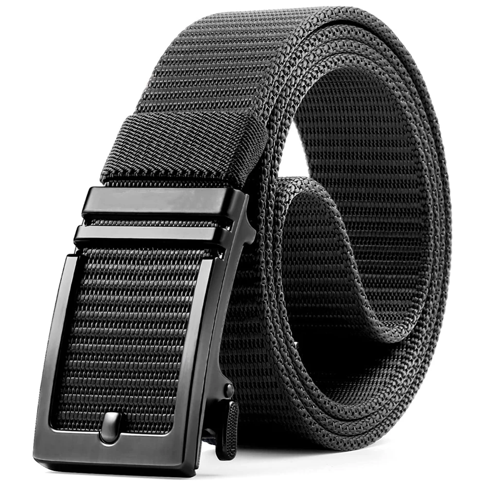 Durable Waterproof Ratchet Belts Men Tactical Belts Adjustable Training Durable Nylon Web Golf Belt