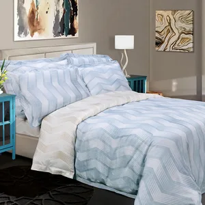 Double Bedsheets 200TC Bed Sheet Sets Geometric Printed Bedding Set 100% Cotton Duvet Cover Sheets Bed Sheet Set Bed