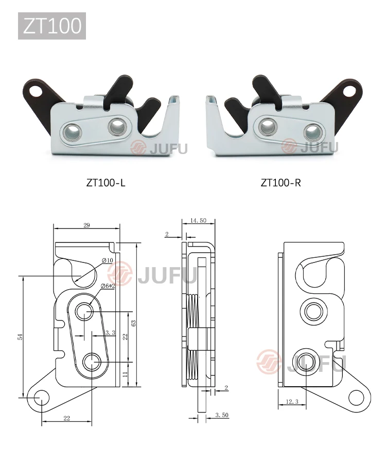Concealed Panel Latch Rotary Latches Steel Door Panel Metal Concealed
