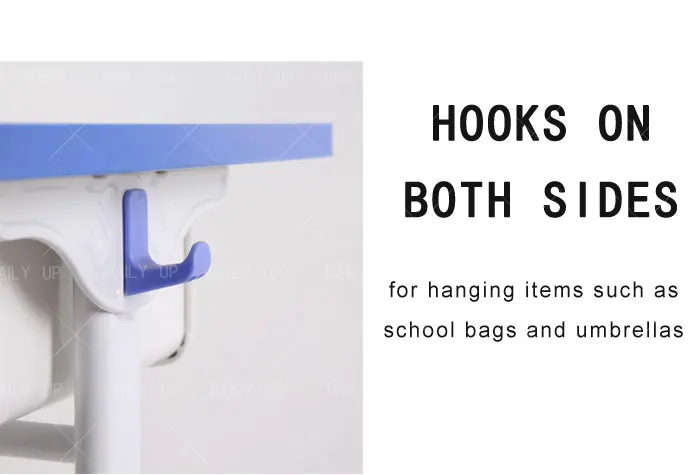 Adjustable Ergonomic Student School Desk And Chair Set Comfortable Single Seat College Primary School Desk And Chair