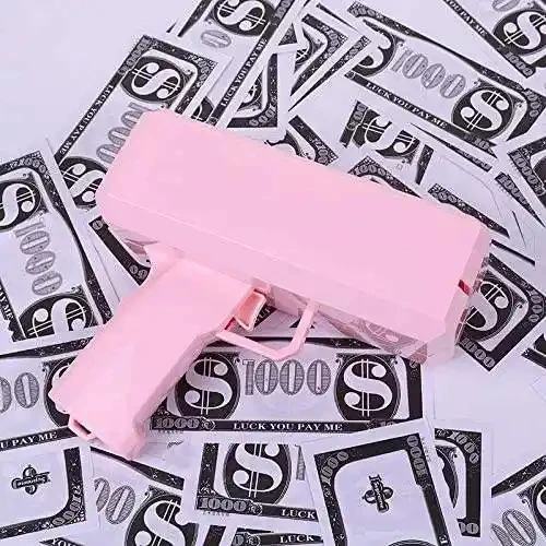 Money Gun Paper Playing Scary Monkey Toy Super Dollar Gun With 100pcs Play Money Cash Gun Party Props