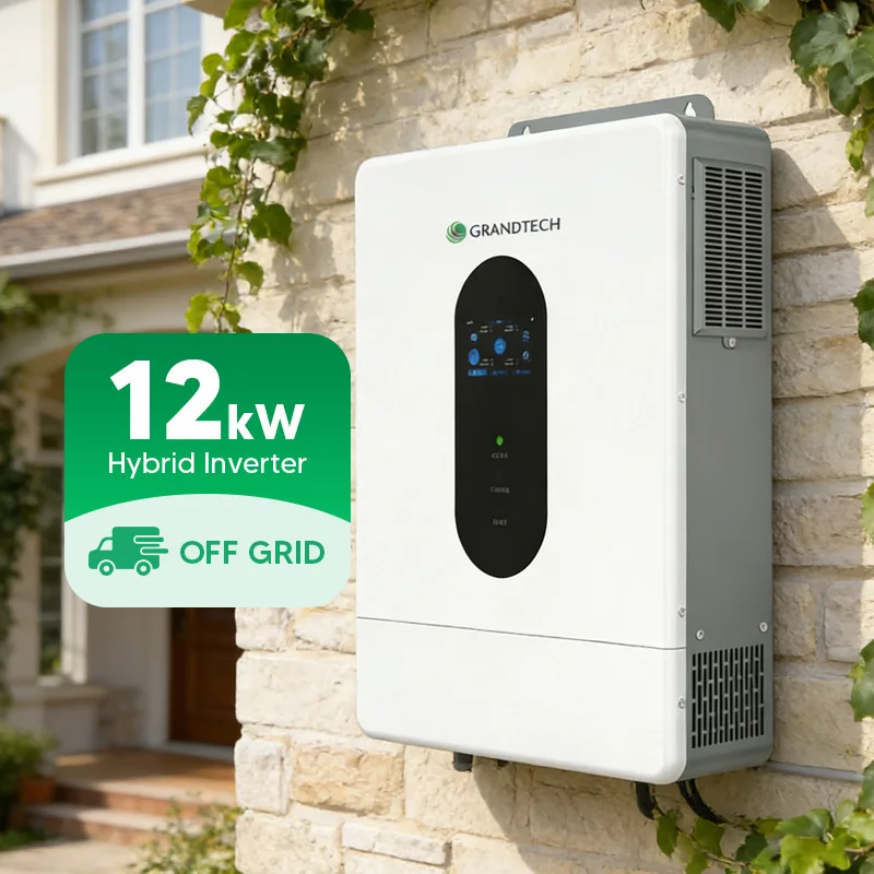 Inversor hibrid Grandtech, 8 kW, 10 kW, 12 kW, inversor solar hibrid, inversor solar off-grid, 120/240 V, baterie de litiu, 48 V