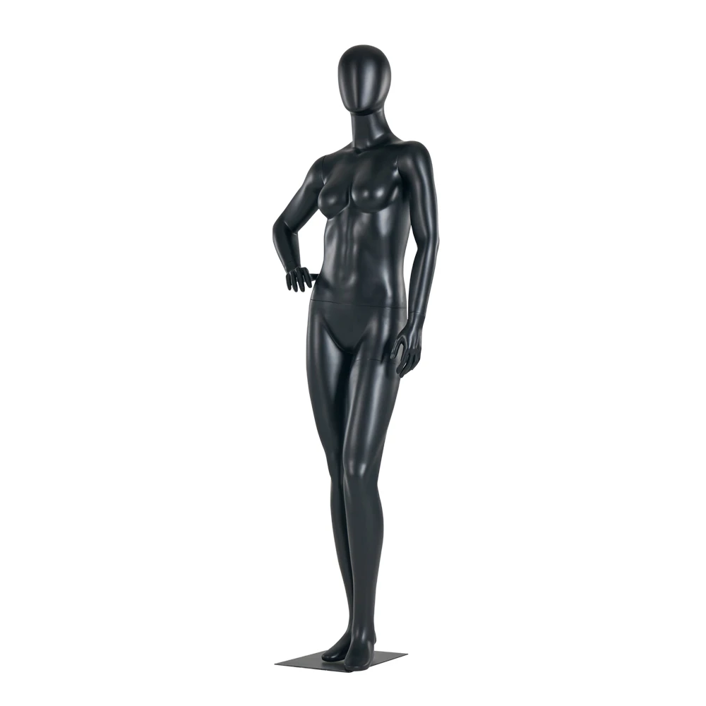 Стоячий черный Безликий манекен женский абстрактный