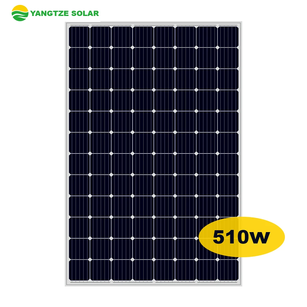 Yangtze  Factory Mono Price 510W Pv Panel 1000w Solar Panels 48V 500WATT for Solar Projects
