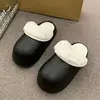 Chaussons simples en coton demi-couvrants, noirs