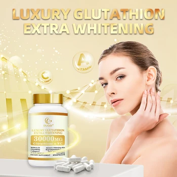 luxury glutathione extra whitening OEM Luxury Glutathione 30000mg Marine Collagen Capsules Skin Whitening  Brightening for Adults-Not for Pregnant Women