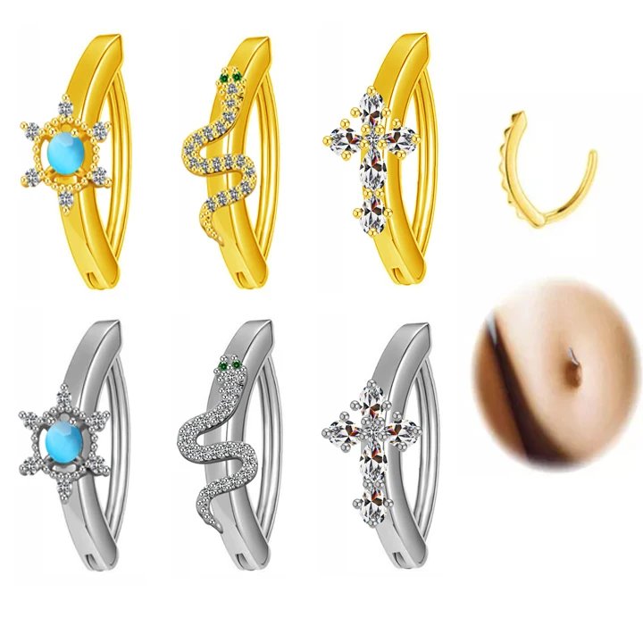 Gaby New 316l Stainless Steel Belly Rings Not Tarnish Belly Piercing