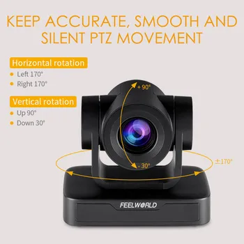 FEELWORLD USB10X  PTZ Camera for Sports Venues, with Face Recognition, Auto Zoom, OEM & ODM Support detail image