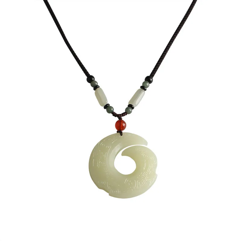 Retro Transit Jade Sweater Chain,High 