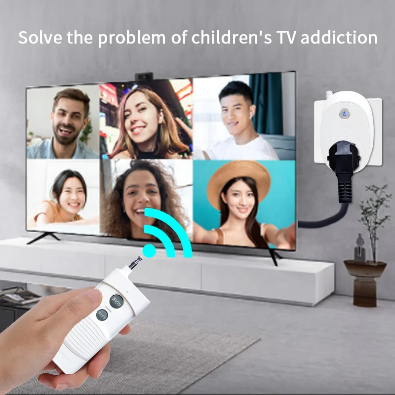Smart Home Socket Intelligent Plug RF Wireless Remote Control Outlet European Socket Switch  Ir Remote Controlled Socket