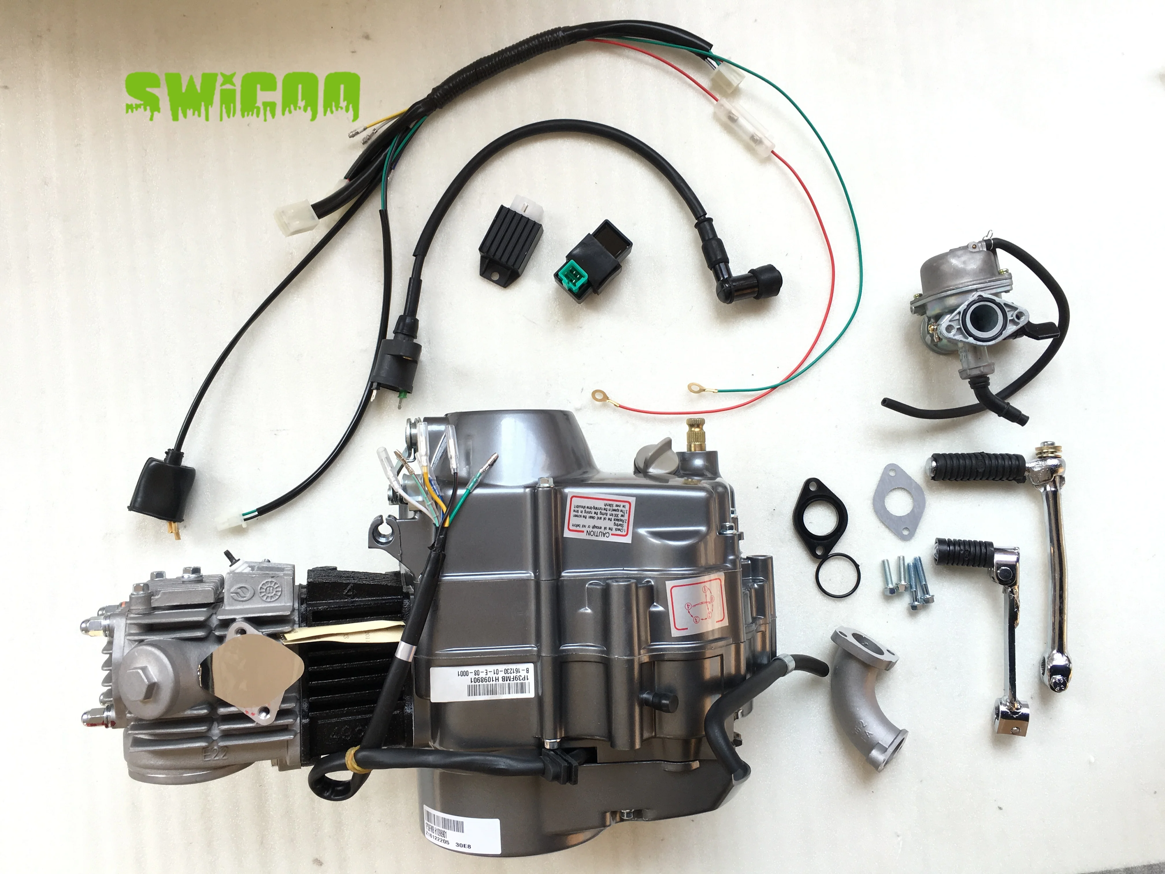 Lifan 50cc 4 Stroke Engine Set Kick Start Horizontal Engine Kit 1P39FMB