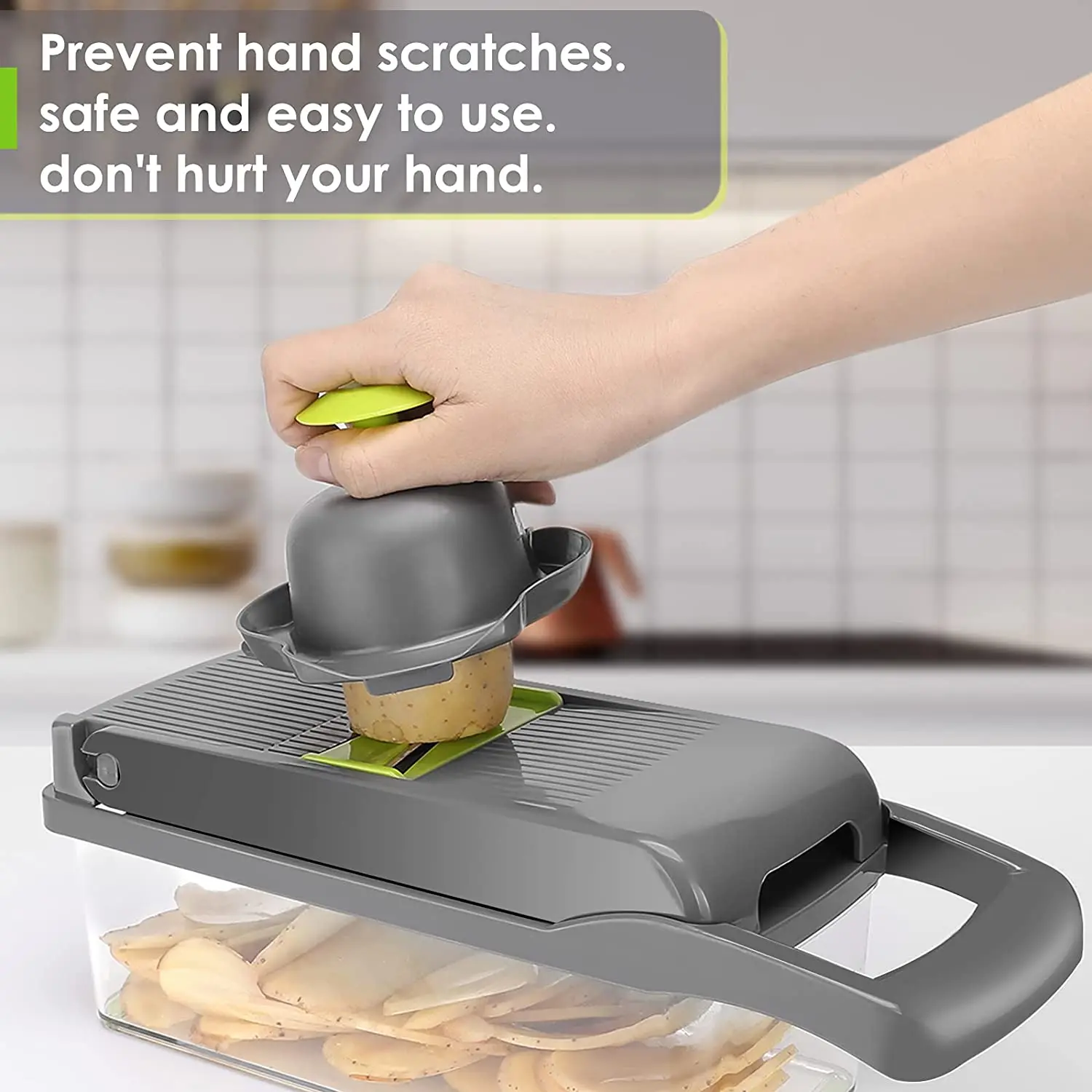 13 in 1 Vegetable Chopper Multifunctional Fruit and Vegetable Cutter Slicer Veggie Chopper with 7 Different Blades and Container