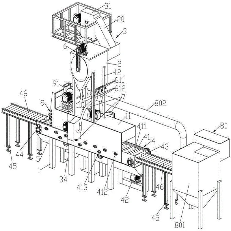 Granite Ceramic Floor Tile Oxford Paving Blocks Marble Stone Surface Roughness Shot Blasting Machine