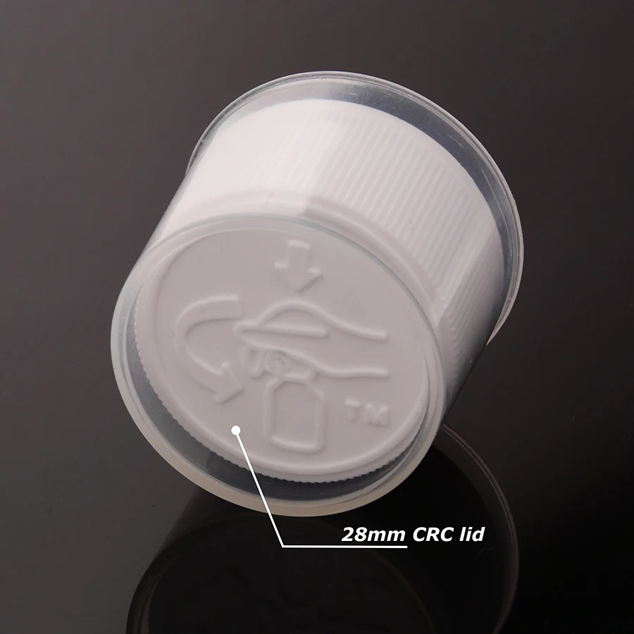 Medical Set PET 120ml Cough Syrup Medicine Bottle With CRC Childproof Screw Cap and Measuring Cup