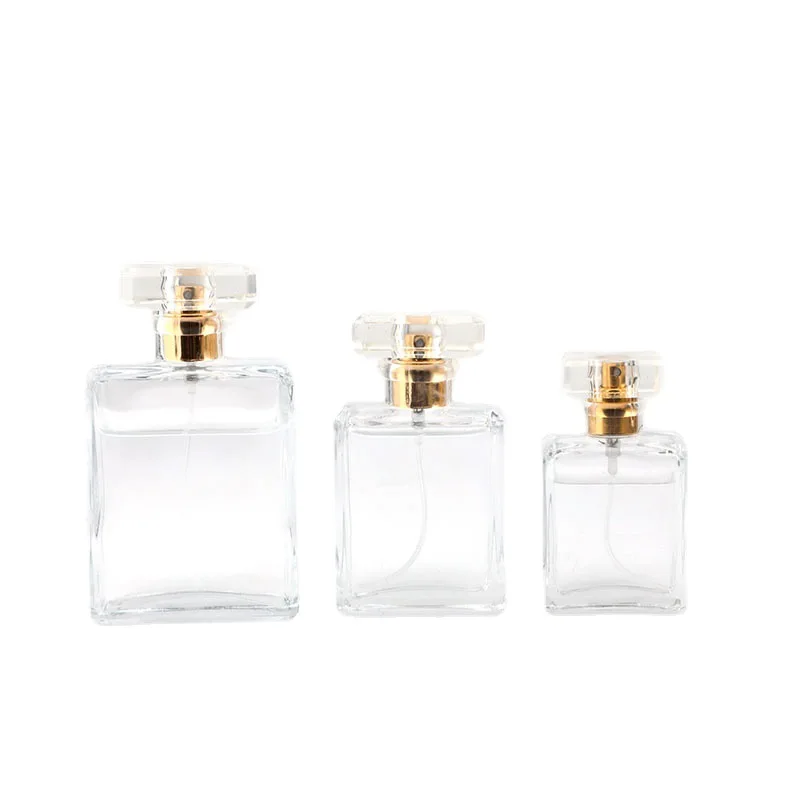 OLILA 30ml 50ml 100ml Transparent White Empty Glass Bottle Hot Sale Perfume Bottles with Surlyn Cap