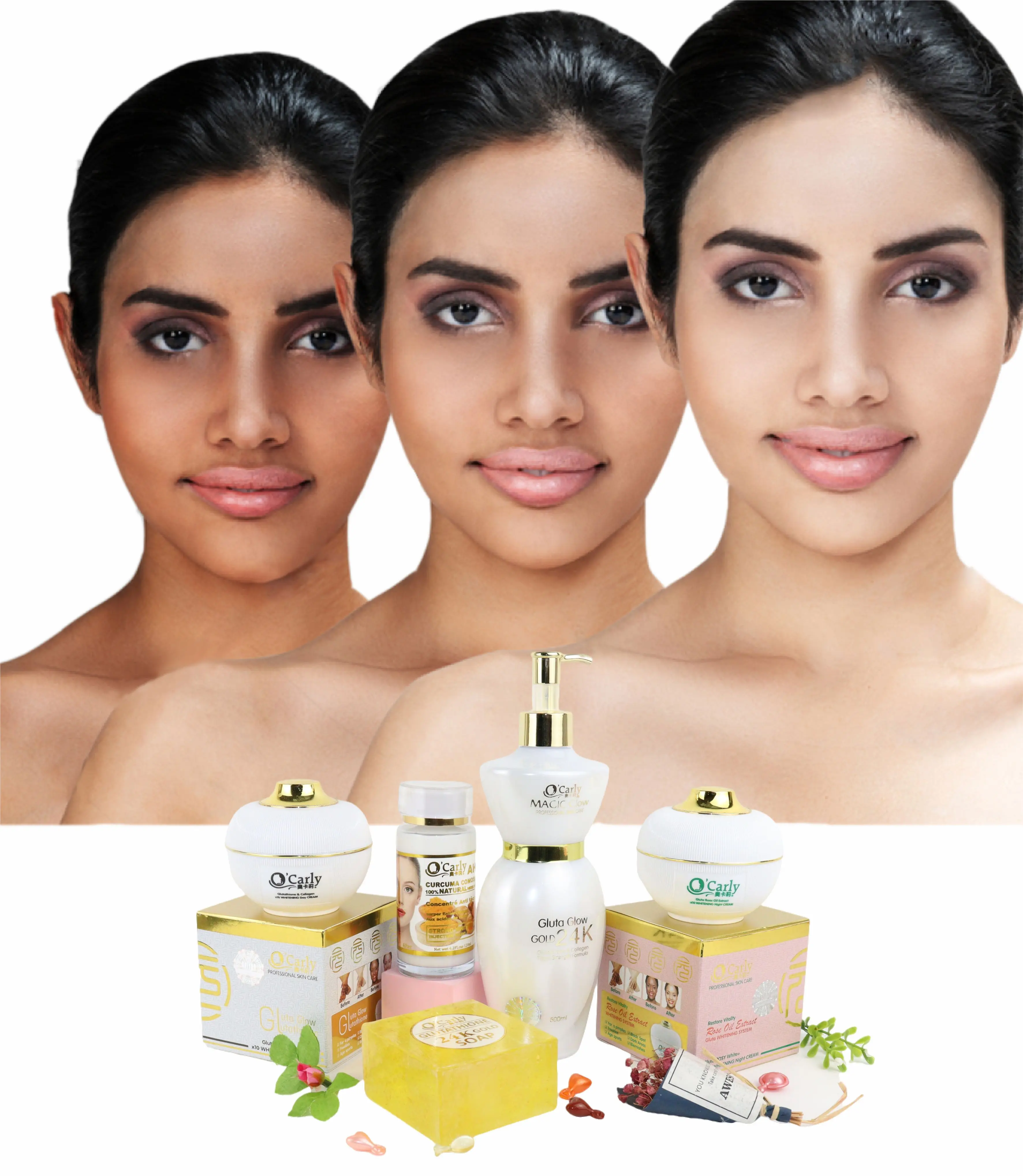 glutathione cosmetics reviews Oem Beauty Product Kojic Gluta 24k Gold Foil Organic Whitening Moisturizing Anti Aging Facial Korean Skin Care bpc 157 peptide oral Chorionic Gonadotropin for Injection Format:250 ml