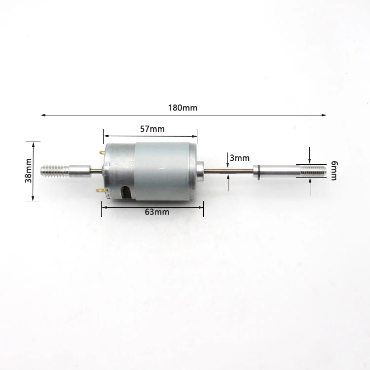 Exceed Motor Low Voltage Fan Motor Micro 550/555SH 7.4V Carbon Brushed