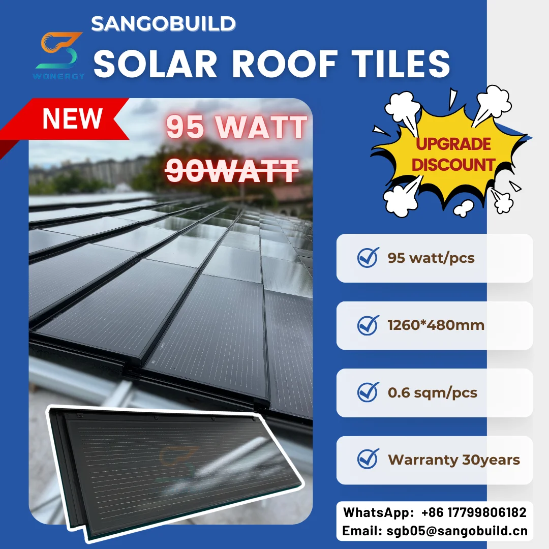 BIPV Solar Panel Double Glass Facade 95 Watts - Decorative