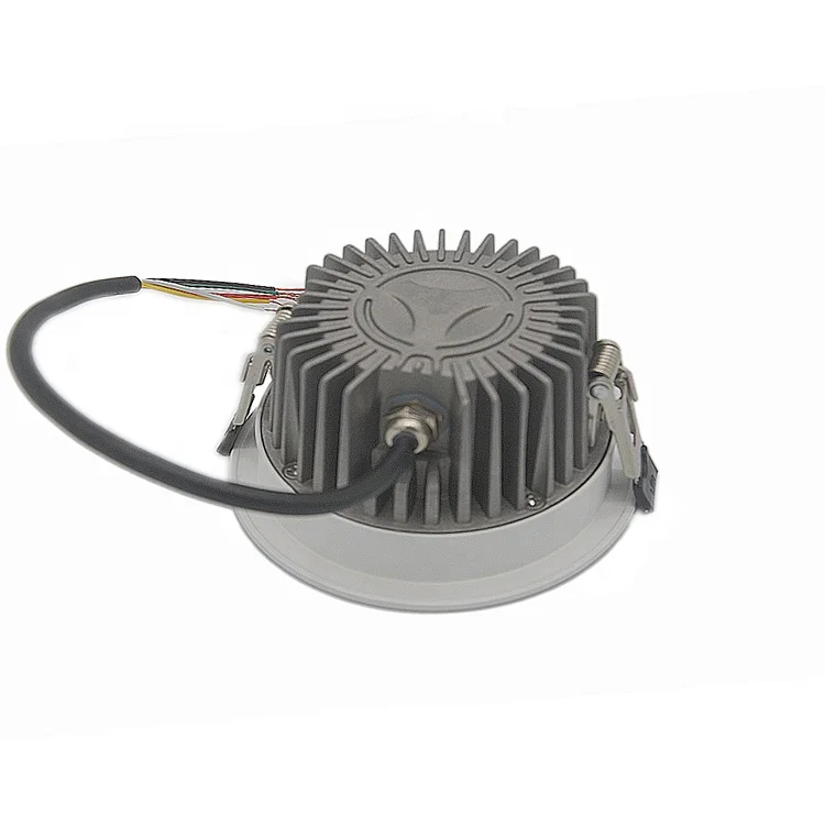 IP65 Led Recessed Downlight Dimmable Led Downlight DC24V 12W RGBW Aluminum Residential ROHS CE