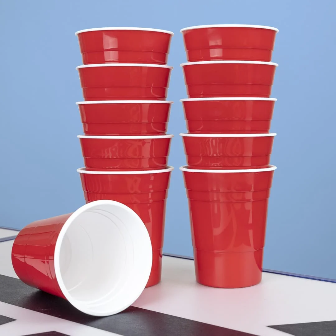 Buy Wholesale China 16oz Plastic Double Wall Reusable Red Solo Cup Party Cup  & 16oz Plastic Double Wall Reusable Red Solo Cup at USD 0.035