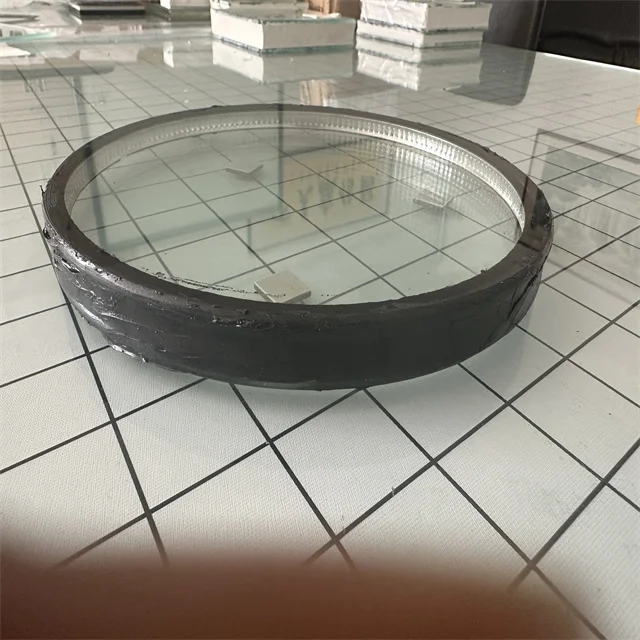 Processing and Customizing Small Radius Circular Low-e Insulating Glass Observation Window Heat Reflective Coated Glass