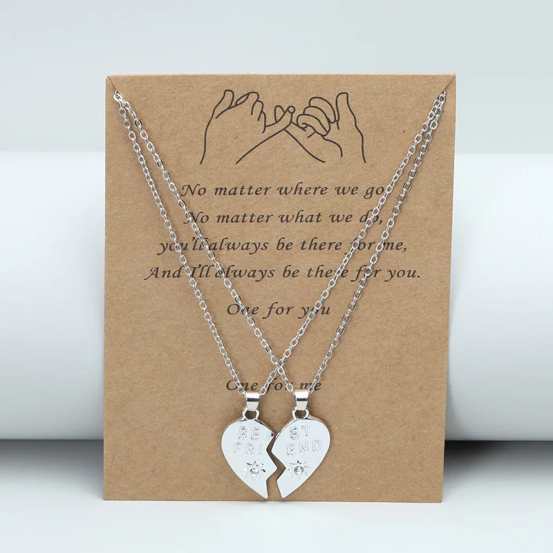 Friendship Necklace Half Heart Necklace For Boyfriend And