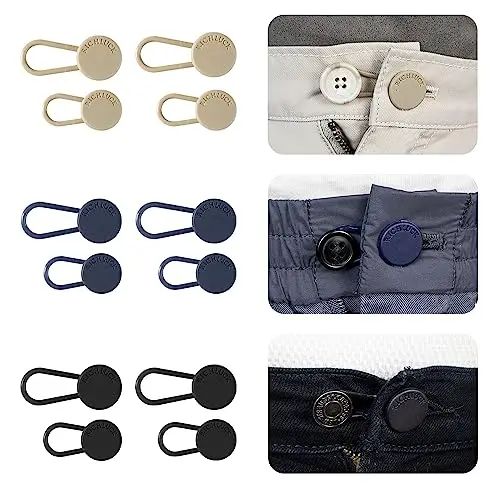 Custom Instant Waistband Extension No Need Sewing Jeans Button Extender ...