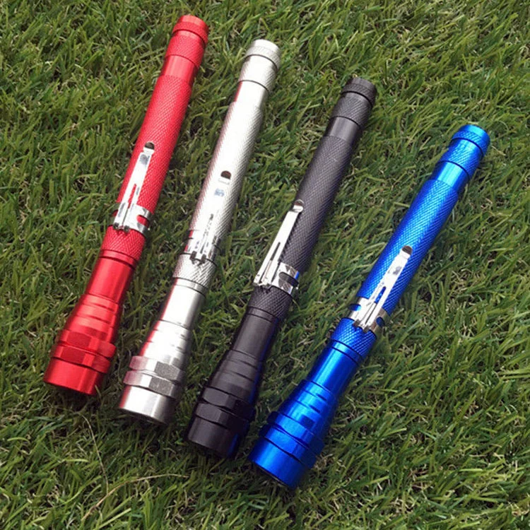Portable Telescopic Pick up Tool LED Flashlight  3wLED Battery Powered Tactical Flashlight Torches