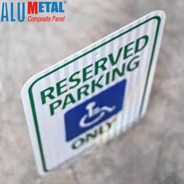 Factory Price Aluminum ACP Reflective Security Yard Metal Sign Road Traffic Boards