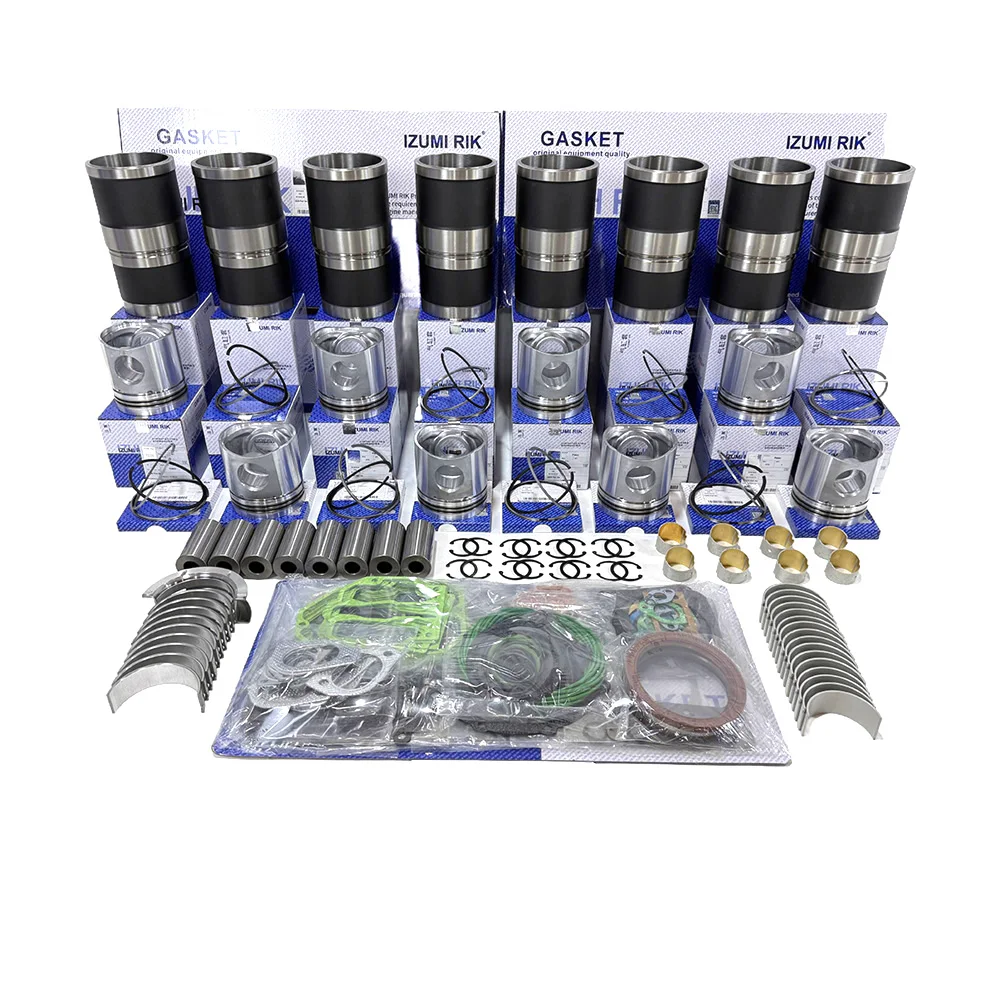 IZUMI RIK 1VD Overhaul Rebuild Kit with Overhaul Kit, Main & Conrod Bearing with Thrust Washer for Toyota