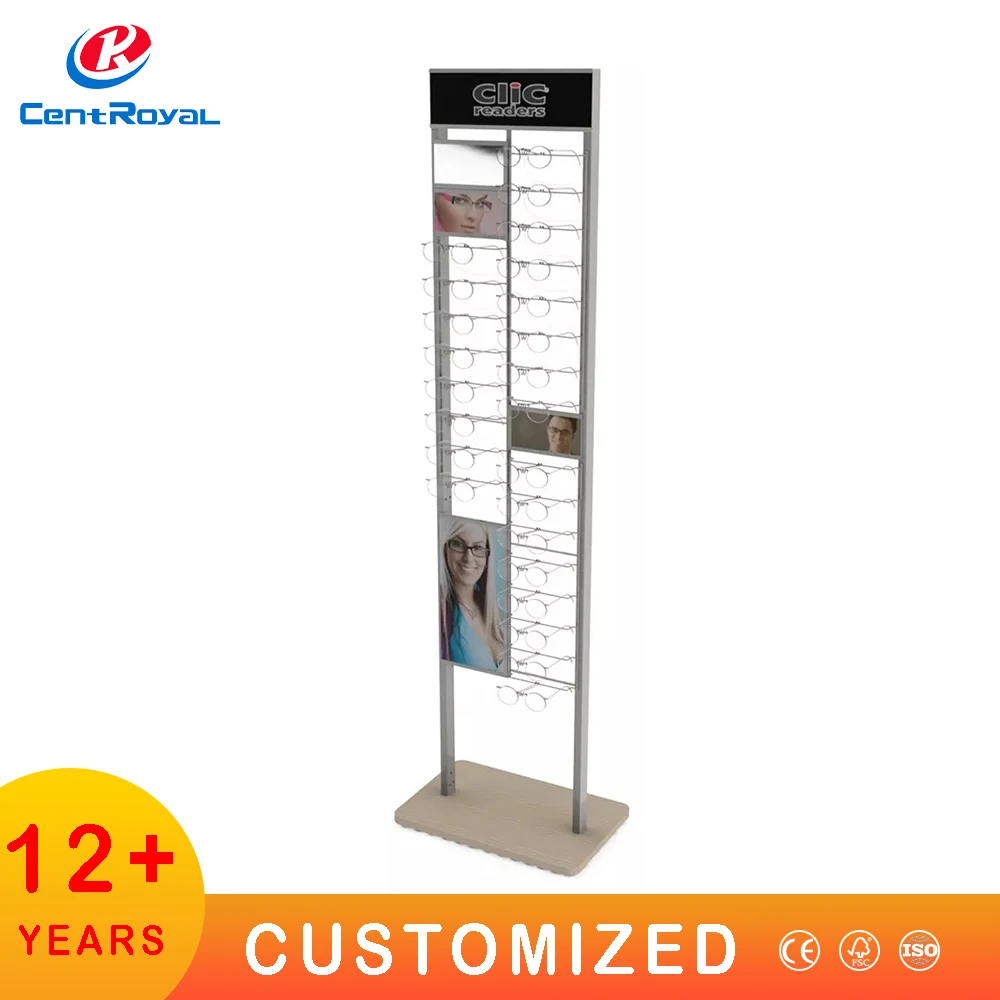 Custom Wood Store Racks Design Shelf Floor Display Stands Eyeglasses