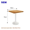 Solid wood square table
