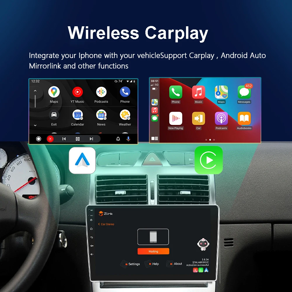 Inefala 4+64G Android 15 Autoradio Pour Peugeot 307 307CC