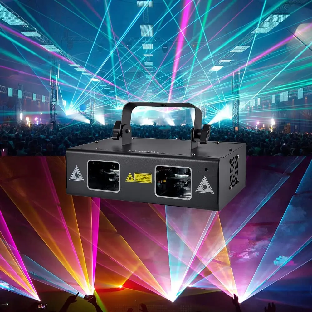Discount Rgb Full Color Laser Stage Party Light Music Sound Activated