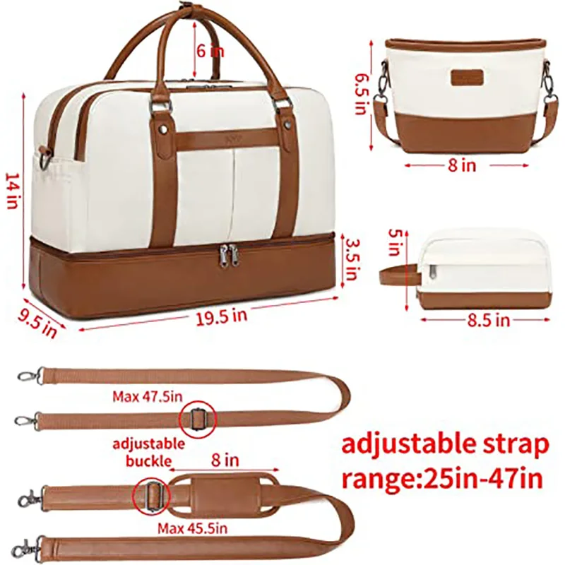 Large Custom Adjustable Custom Gym Bag Travel Outdoor Overnight Weekender Duffel Bag With Shoes