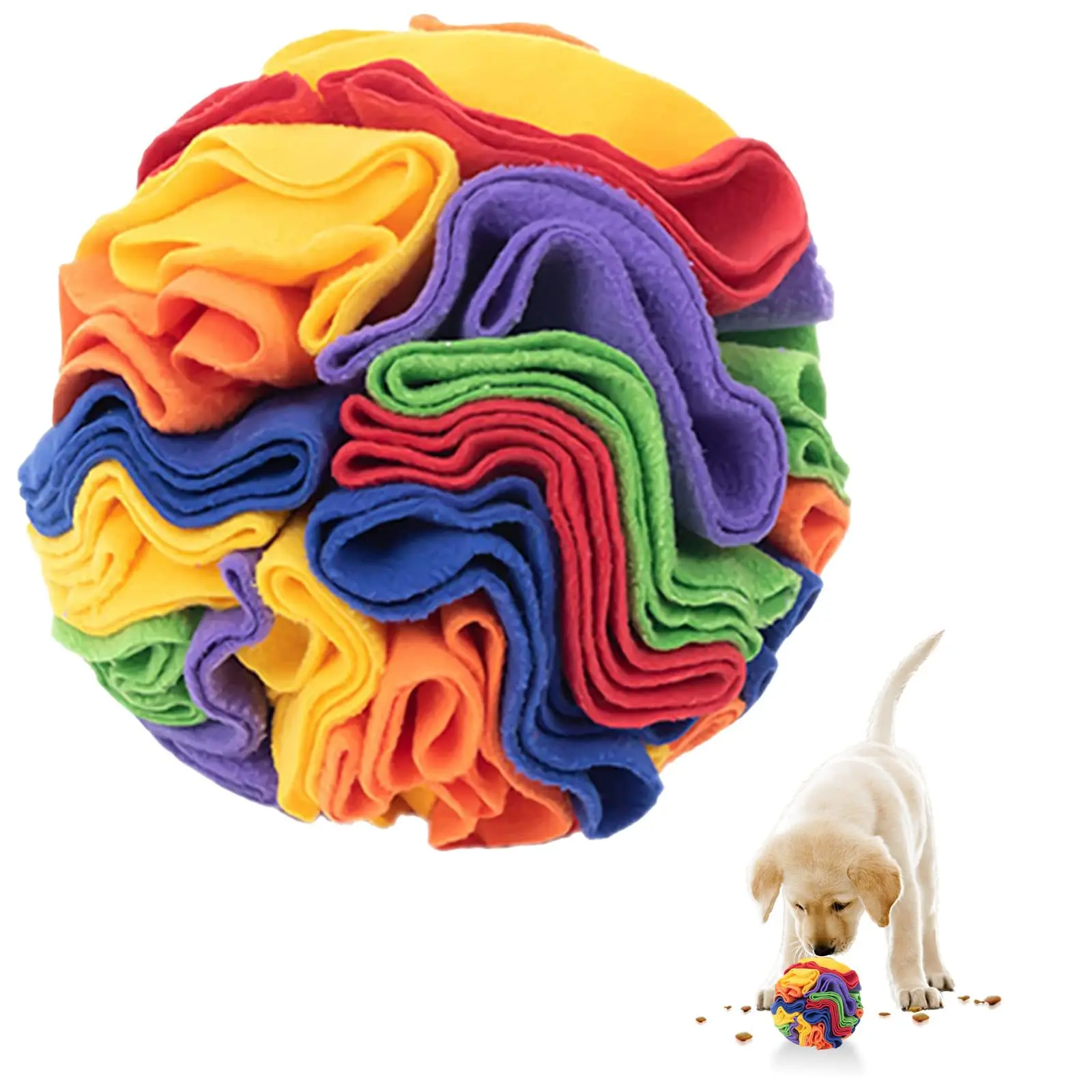 Amazon Soft Snuffle Balls Fleece Puppy Dog Toy Interactive Snuffle Mat